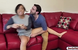 Cute asian copulates bf and explosion sporadically squirts