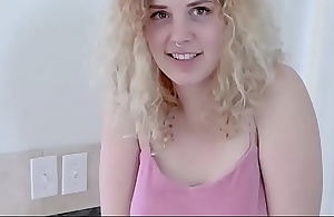 Curly blonde haired and Undiscriminating Teen Stepdaughter gets drilled doggystyle by her step father POV