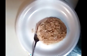 Peanut butter pancake with cum, yum