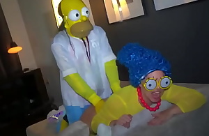 Marge Simpson Delivers Homer Simpson some amazing face hole