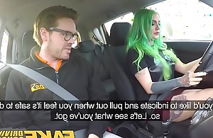 Fake Driving School Wild fuck lane for tattooed busty chunky pest beauty