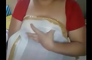 Desi mallu aunty at one's wits' end nipple themselves part 1