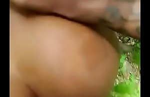 Kenyan girl takes fat cock less a forest