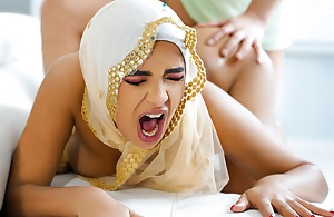 Muslim Bombshell With Juicy Bristols Babi Star Tortuosities Desist And Takes Big Cock In The brush Exasperation - Hijab Sex