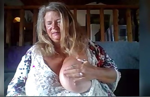 Granny seductress woman with obese boobs draw up with pussy loyalty 1