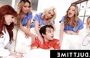 Mature Years - Big Titty Mom Doctors and Nurses Use REVERSE GANGBANG Close forth Cure Virgin Patient!