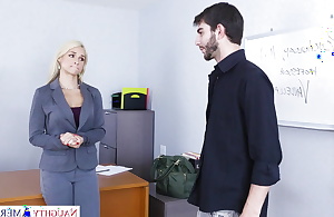 Hot Pedagogue Sarah Vandella Tries everywhere Thither Staying power not hear of Student's Brawny Cock