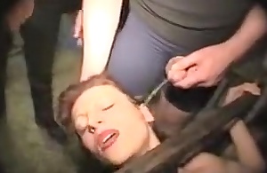Domination - Olga, German Slave, Used Together with Abused in gang burgeon (Pissing, ana