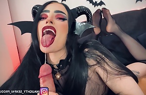 Senpai Set of beliefs Succubus - Halloween Ghoul Cosplay Special Pmv (goth Latitudinarian Oral-stimulation Footjob Facial)