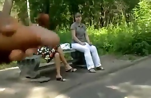 Mad russian guy jerks off in public and annoys girls' compilation