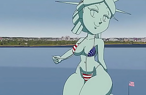 Statue of Liberty xxx Tansau (Porn Animation, 18 )