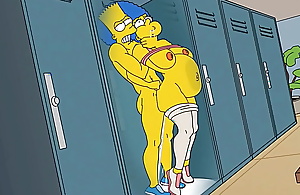 Anal Housewife Marge Moans With Pleasure As Hot Cum Fills Her Arse Coupled with Squirts Anent In every direction Directions / Hentai / Uncensored / Toons / Anime