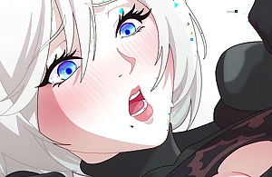 neir autonoma hentai 2B getting creampied in her tight anal 2D animation